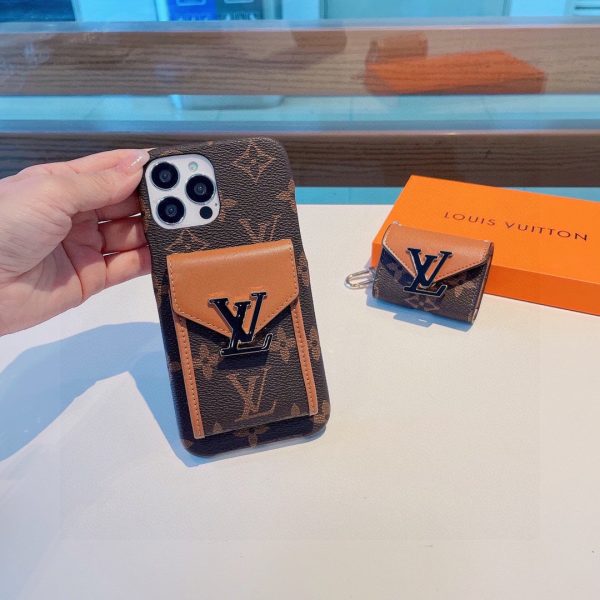 Louis Vuitton Passy series card pocket phone case classic presbyopic crossbody card holder coin purse