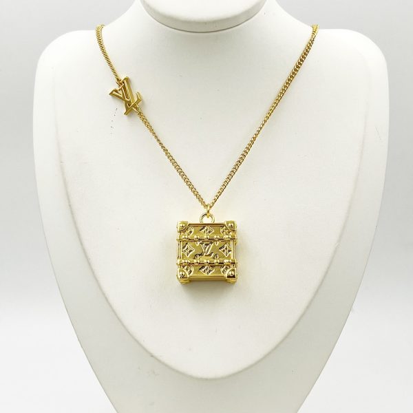 The Trunk Locket necklace is a testament to Louis Vuitton's passion for exquisite suitcases